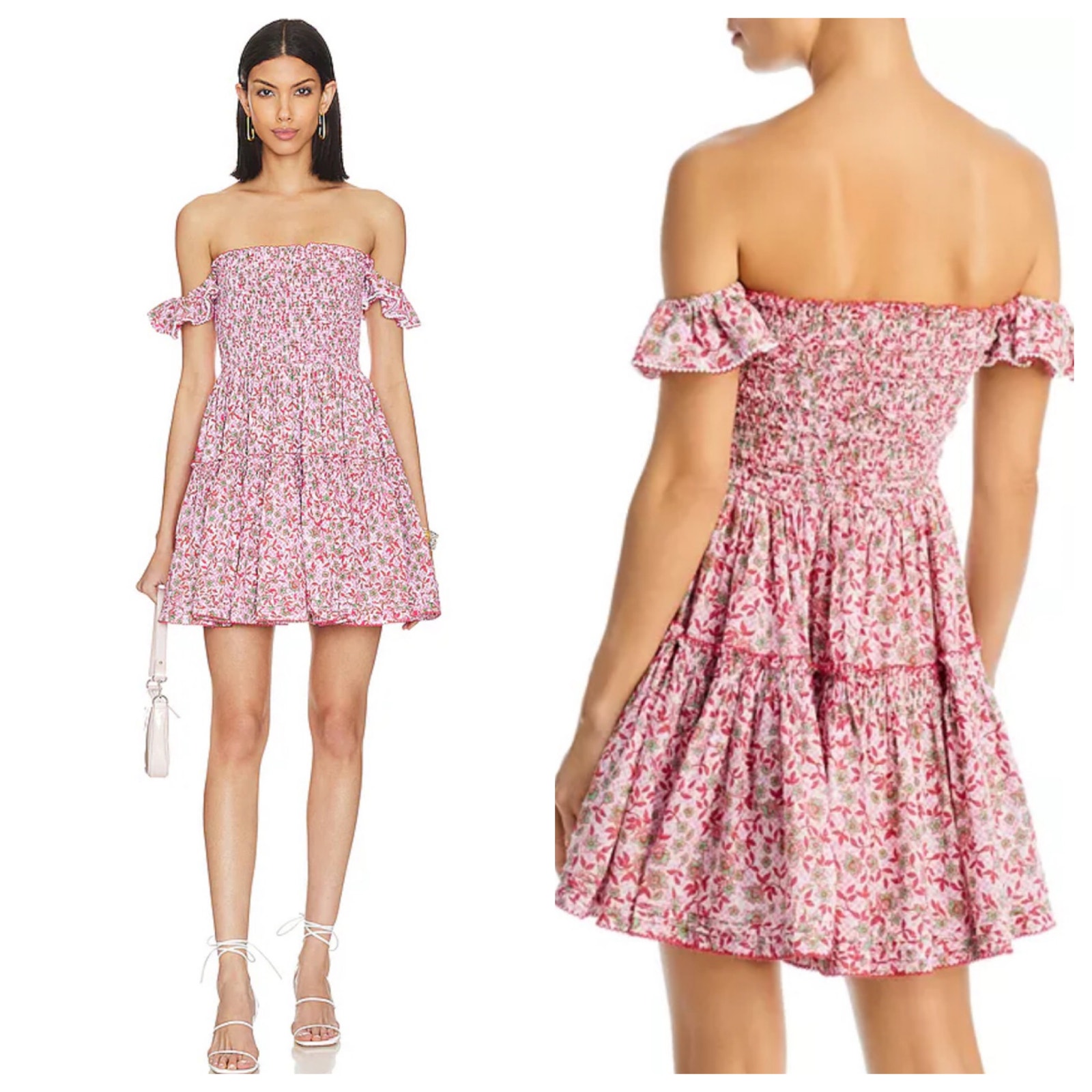Poupette St Barth Aurora Floral Mini Dress Sz X-Small Xs